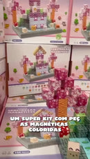 Blocos Magneticos De Montar Construção 96/148/192/296/384 Meninas Bloco Construção