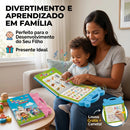 Livro Sonoro Interativo para Crianças Português e Inglês Livro Ilustrado Bilíngue  Brinquedo Educativo Sensível ao Toque