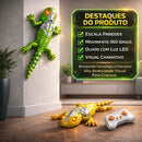 Lagarto Controle Remoto Escalador de Parede 360° LED Sucção Vácuo Brinquedo Infantil