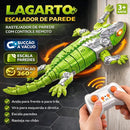 Lagarto Controle Remoto Escalador de Parede 360° LED Sucção Vácuo Brinquedo Infantil